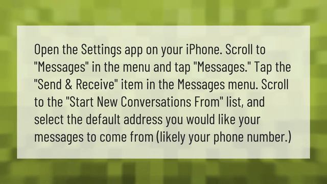 Why is iMessage sending from email and not phone number? смотреть онлайн