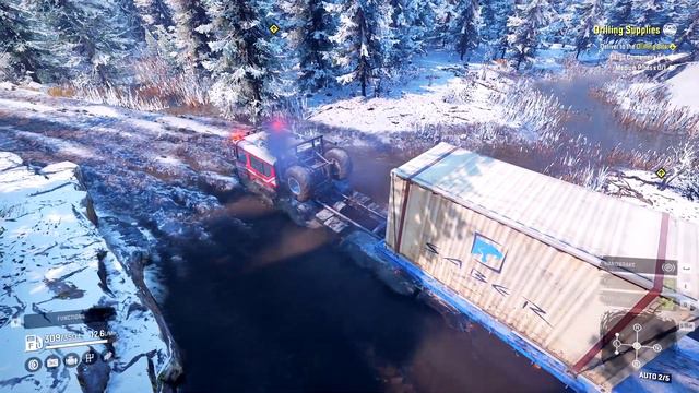 Azov 73210 Heavy cargo transport | Heavy cargo Transport in Offroad  || SnowRunner  Gameplay ||