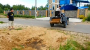 Ковш на задней навеске минитрактора