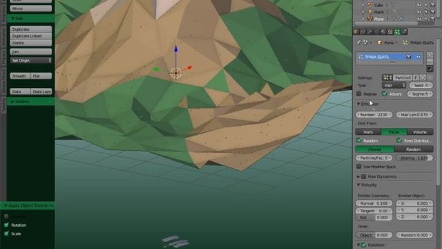 ЯРОСТНЫЙ БЛЕНДЕР | Туториал | Ландшафт ЧАСТЬ 2 | Система частиц смотреть онлайн