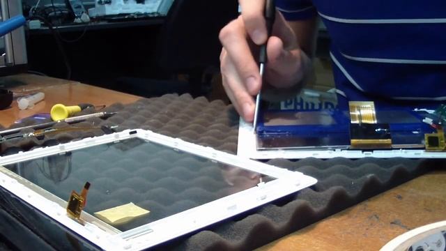 Разбито стекло сенсора / Замена тачскрина. Планшет Prestigio MultiPad 2 PMP7280C смотреть онлайн