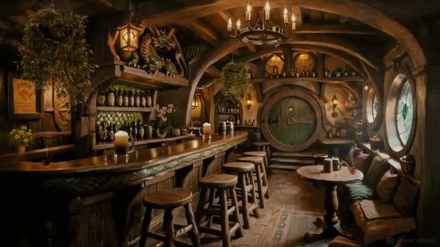 Lord of the Rings - Green Dragon Inn, Tavern Music (Властелин колец музыка таверны Зеленый дракон)