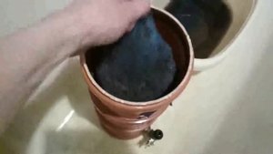 Самодельный внешний фильтр для аквариума на 140 л. Чистка через 7 месяцев.