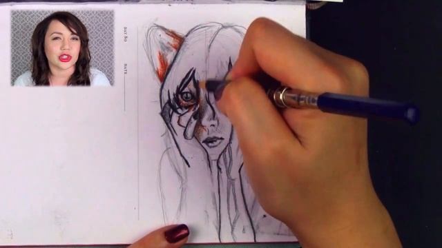 What Does The Fox Say??? Sketch A Day 79 - Kat Sketch смотреть онлайн