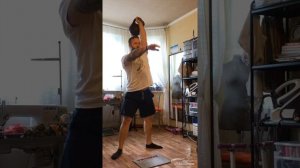 Тренировка с одной гирей 32 кг