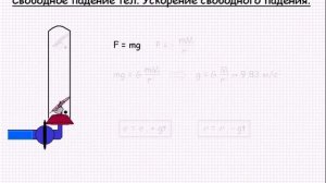 Свободное падение тел  Ускорение свободного падения  Механика  Урок 8