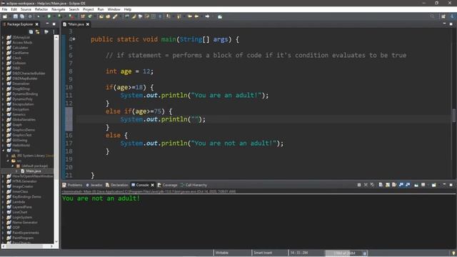 Java if statements ?【6 minutes】