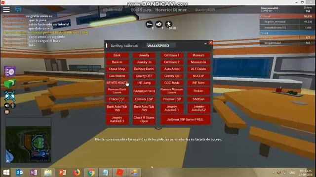 Descargar Hack Para Roblox Atravesar Paredes,ALT delete,nitro infinito,etc смотреть онлайн