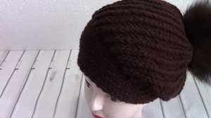 Шапка - БЕРЕТ с итальянским набором и укороченными рядами.