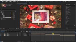 Простой НОВОГОДНИЙ ролик из ФОТО и ВИДЕО в After Effects