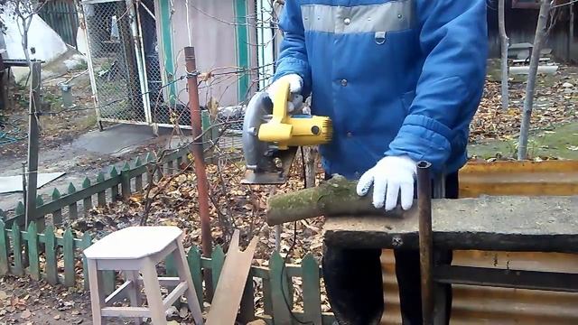 Заготовка дров на зиму. Как напилить дрова циркулярной пилой