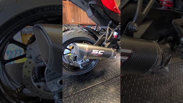 BMW S1000XR with SC-Project SC1-R | First Start #shorts #WorstExhaust