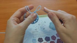 Вязание крючком  Цветка  с пятью лепестками