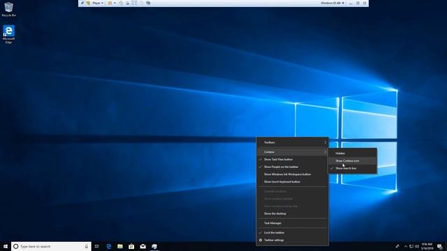 How to Remove Windows 10 Search Bar from Taskbar смотреть онлайн