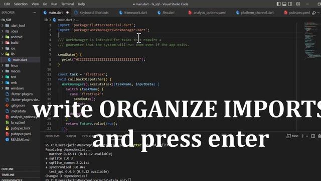 flutter remove all unused imports  automatically vscode | Flutter shortcuts
