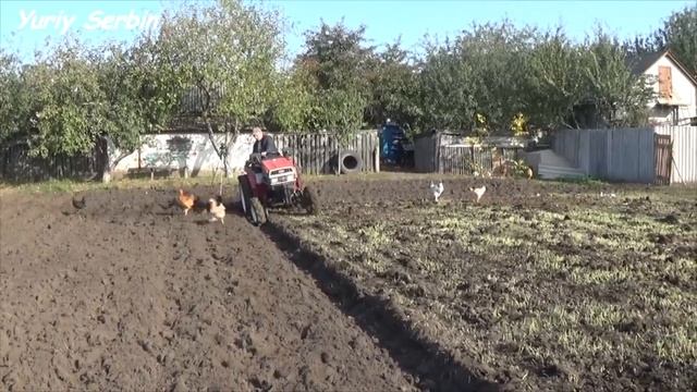 Пашу ПО НАВОЗУ!!! УГЛОСНИМЫ. Замер расхода соляры на ЯПОНСКОМ тракторе. смотреть онлайн