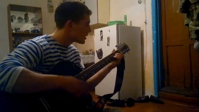 Песня Под Гитару ! Милые Зеленые Глаза ! От Души поет ) смотреть онлайн