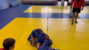 боевое самбо, спарринг: Иван против Марка, группа дети 6-12 лет