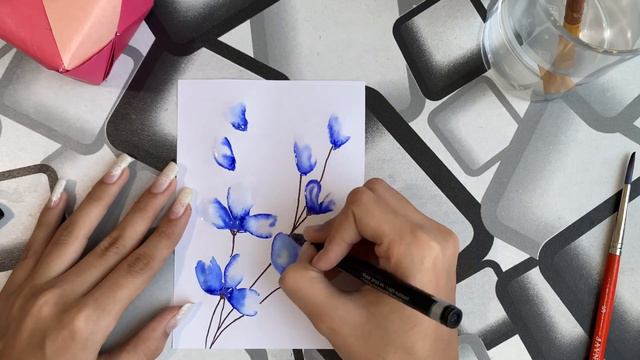 How to draw a flower drawing | flower drawing | flower | Uniquearts смотреть онлайн