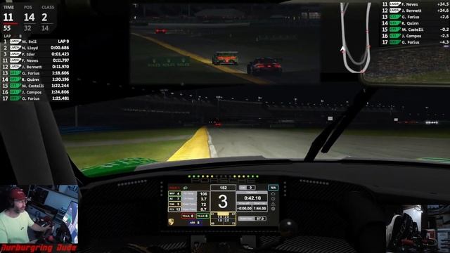 Daytona 24 hours in 24 minutes - AMS2 v1.5.5.4, racing the Porsche 992 GT3R IMSA style! Multi-class смотреть онлайн