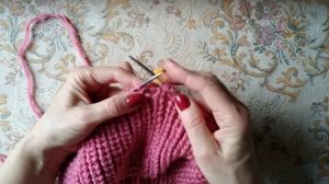 Шапка спицами для женщин💥/шапка с отворотом💥/МК.