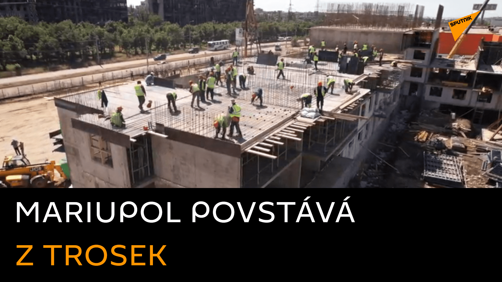 V Maroupolu se již naplno pracuje na obnově městské infrastruktury