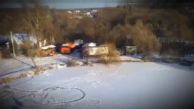 Съёмка нашей деревни квадрокоптером.