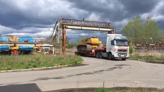 Перевозка строительной техники тралом