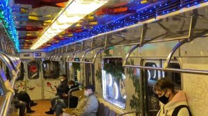 ??Новогодний поезд метро 2021.Уникальный состав Еж-3/Ем-508Т| New Year's train of the Moscow Metro