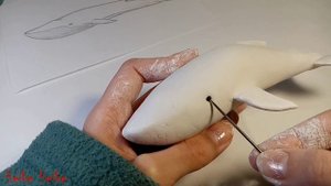 Кит из глины