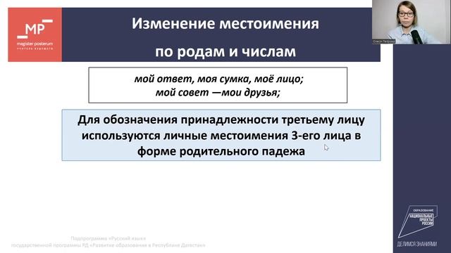 Притяжательные местоимения