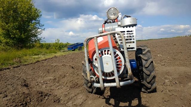 Фінальний тест  мотоблока Мотор січ з карбюратором св 125