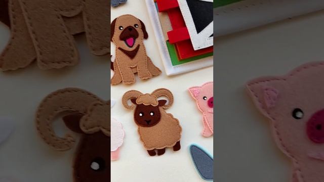 Развивающая книга из хлопка и фетра "ФЕРМА" смотреть онлайн