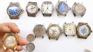 Часы с барахолоки. часы от клиента. Восток, Ракета, Победа