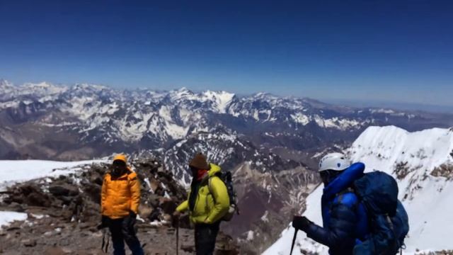 Привет Максима с вершины . Аконкагуа, высшая точка Южной Америки, 6962 м. смотреть онлайн