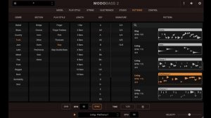 MODO BASS 2 new Patterns section