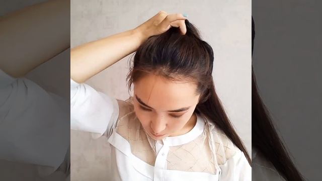 Как сделать красивый высокий хвост.#прическадлядлинныхволос #прическасамойсебе смотреть онлайн