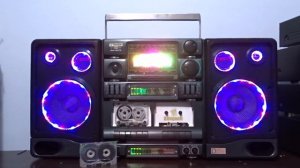 BOOMBOX,, GHETTO BLASTER CUSTOM MADE,,,DISCO LIGHT,,,Big POWER,, XINGQIU XQ577B