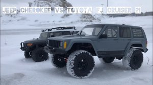 Jeep Cherokee vs Toyota FJ Cruiser сравнительный тест!? | axial vs hpi