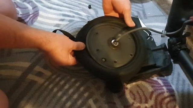 Одеть покрышку на Xiaomi m365