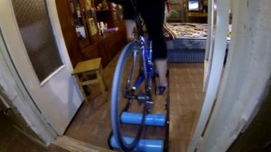 В первый раз на велостанке.