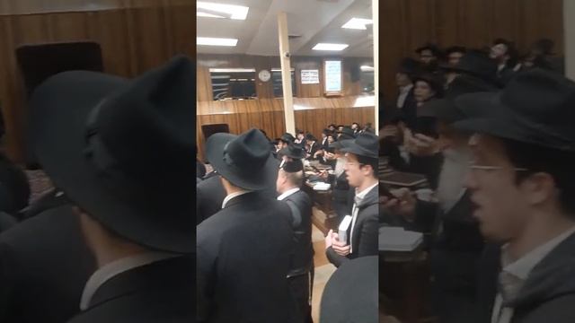 Hasidim dancing and singing in Brooklyn