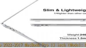 EooCoo Compatible with New MacBook Air 13.6 inch Case 2022 2023 A2681 M2 Chip with Retina Display，P