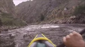 Intex Explorer K2 Inflatable Kayak vs Class IV Rapids (Poudre River, Colorado)