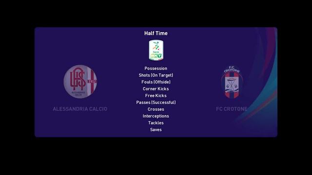⚽ Alessandria vs Crotone ⚽ | Serie B (22/10/2021) | PES 2021 смотреть онлайн