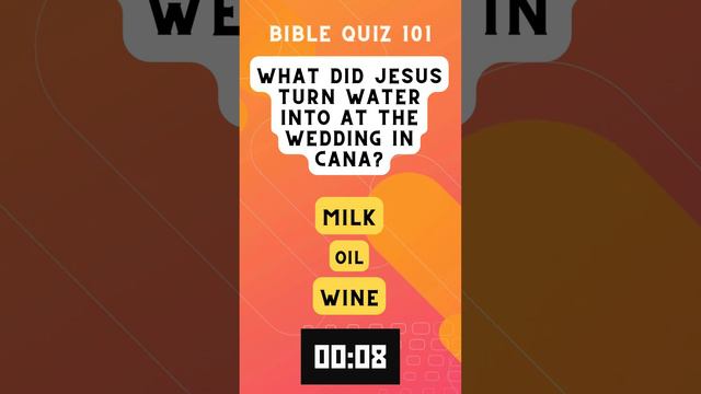 Bible Quiz 101 Gospel of John Q2