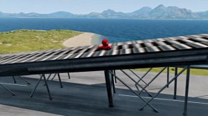 Big & Small Megatron Thanos on Monster Truck vs Incredible Hulk Truck vs Thomas Train_BeamNG.drive