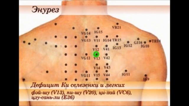 точки при детском энурезе (секрет исюэтуна)