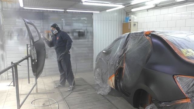 Крашу Реношку! Лак KANSAI PAINT ! смотреть онлайн