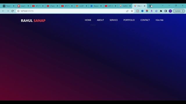 Vite React Project | Build and deploy Portfolio Page with React + Vite and Tailwind Css Tutorial смотреть онлайн